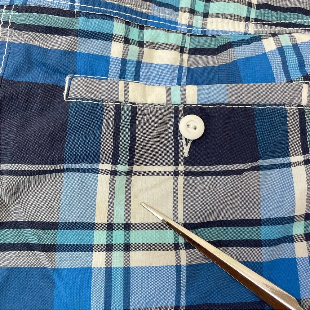 Abercrombie & Fitch Y2K Men's Multicolor Plaid Tugger Board Shorts Swim Trunks